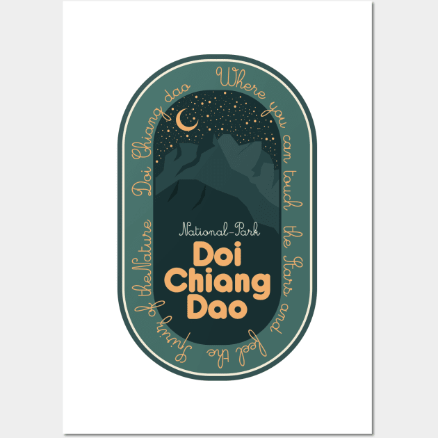 Doi Chiang Dao - Thailand - Sternenhimmel Wall Art by Boogosh